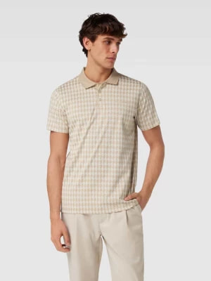 Zdjęcie produktu Koszulka polo o kroju regular fit ze wzorem na całej powierzchni Karl Lagerfeld