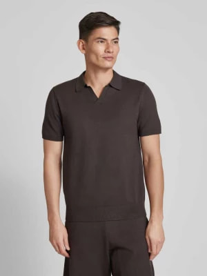 Zdjęcie produktu Koszulka polo o kroju slim fit z dekoltem w serek model ‘TELLER’ Selected Homme