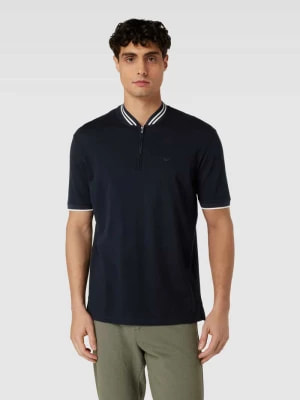 Zdjęcie produktu Koszulka polo o kroju slim fit z paskami w kontrastowym kolorze Emporio Armani