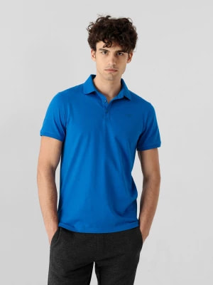 Zdjęcie produktu Koszulka polo regular męska - niebieska 4F