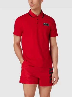 Zdjęcie produktu Koszulka polo z naszywką z logo Karl Lagerfeld Beachwear