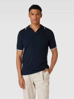 Zdjęcie produktu Koszulka polo z paskami w kontrastowym kolorze model ‘ARLO’ Selected Homme