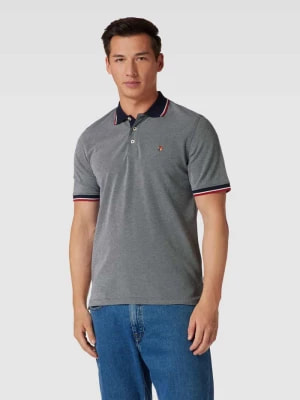 Zdjęcie produktu Koszulka polo z paskami w kontrastowym kolorze model ‘BLUWIN’ Jack & Jones Premium