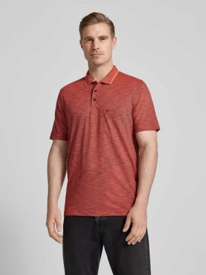 Zdjęcie produktu Koszulka polo ze wzorem w paski i kieszenią na piersi RAGMAN