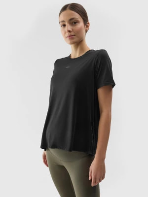 Zdjęcie produktu Koszulka treningowa ciążowa szybkoschnąca damska - czarna 4F