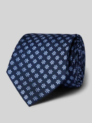 Zdjęcie produktu Krawat jedwabny ze wzorem na całej powierzchni (8 cm) Profuomo