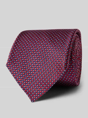 Zdjęcie produktu Krawat jedwabny ze wzorem na całej powierzchni Profuomo