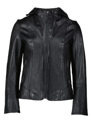 Zdjęcie produktu KRISS Skórzana kurtka w kolorze czarnym rozmiar: 46