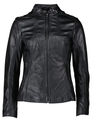 Zdjęcie produktu KRISS Skórzana kurtka w kolorze czarnym rozmiar: 48