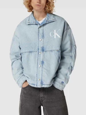 Zdjęcie produktu Kurtka jeansowa o kroju oversized z nadrukiem z logo Calvin Klein Jeans