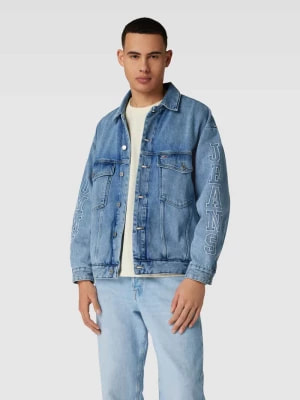 Zdjęcie produktu Kurtka jeansowa o kroju oversized z wyhaftowanym logo model ‘AIDEN’ Tommy Jeans