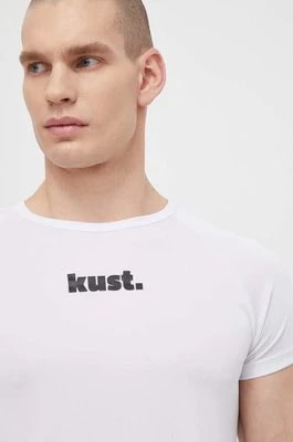 Zdjęcie produktu kust. t-shirt kolor biały z nadrukiem