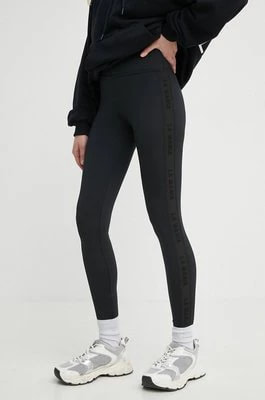 Zdjęcie produktu La Mania legginsy damskie kolor czarny z aplikacją NOLY