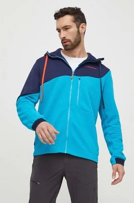 Zdjęcie produktu LA Sportiva bluza sportowa Method Hoody kolor niebieski z kapturem wzorzysta N95614643