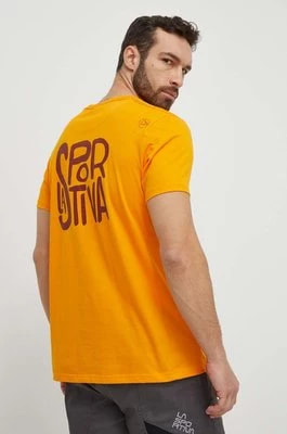 Zdjęcie produktu LA Sportiva t-shirt Back Logo męski kolor pomarańczowy z nadrukiem F04102102