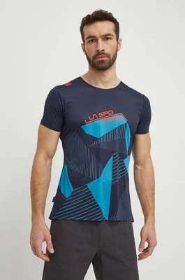 Zdjęcie produktu LA Sportiva t-shirt sportowy Comp kolor granatowy z nadrukiem F38643614