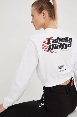 Zdjęcie produktu LaBellaMafia bluza damska kolor biały z nadrukiem
