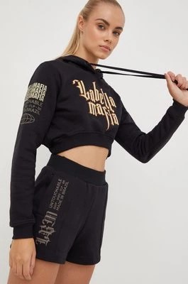 Zdjęcie produktu LaBellaMafia bluza damska kolor czarny z kapturem z aplikacją
