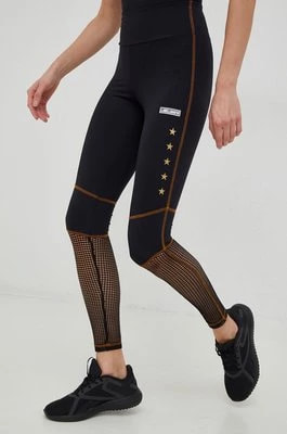 Zdjęcie produktu LaBellaMafia legginsy treningowe Boxer damskie kolor czarny z nadrukiem
