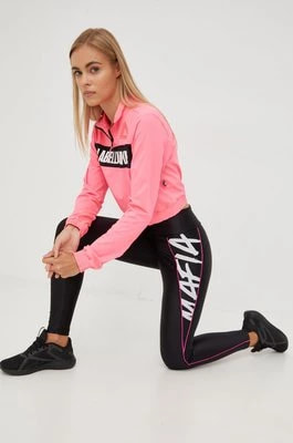 Zdjęcie produktu LaBellaMafia legginsy treningowe damskie kolor czarny z nadrukiem