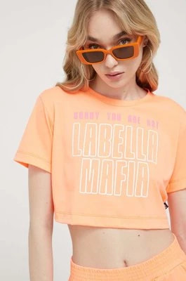 Zdjęcie produktu LaBellaMafia t-shirt damski kolor pomarańczowy