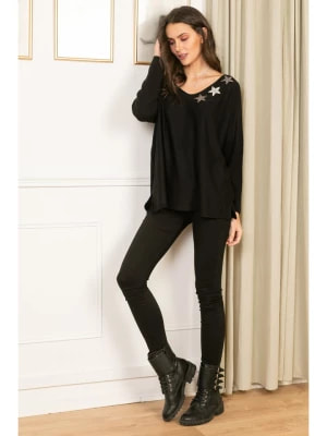 Zdjęcie produktu Lacony Paris Koszulka "Framboise" w kolorze czarnym rozmiar: M