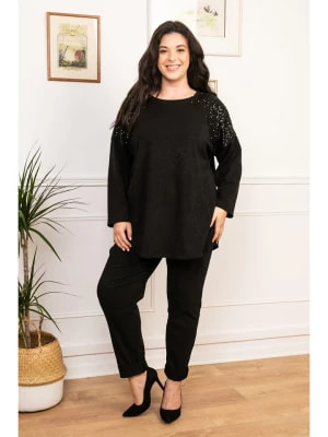 Zdjęcie produktu Lacony Paris Sweter "Chloe" w kolorze czarnym rozmiar: 54/56