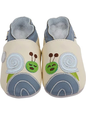 Zdjęcie produktu Lait et Miel Skórzane buty w kolorze beżowo-jasnobrązowym do raczkowania rozmiar: 19/20