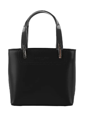 Zdjęcie produktu LAMARTHE Skórzana torebka "Portofino" w kolorze czarnym - 28 x 20 x 10 cm rozmiar: onesize