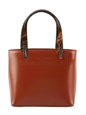 Zdjęcie produktu LAMARTHE Skórzana torebka "Portofino" w kolorze jasnobrązowym - 28 x 20 x 10 cm rozmiar: onesize