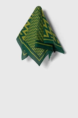 Zdjęcie produktu Lanvin apaszka bawełniana kolor zielony wzorzysta 6L4545.SR551