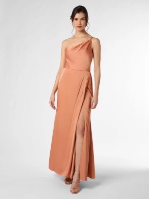 Zdjęcie produktu Laona Damska sukienka wieczorowa Kobiety Sztuczne włókno pomarańczowy jednolity,