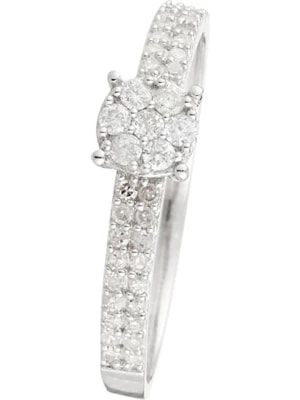 Zdjęcie produktu DIAMOND & CO Złoty pierścionek "Magana" z diamentami rozmiar: 50