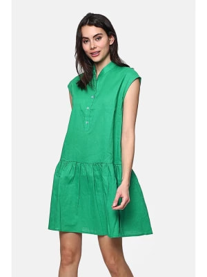 Zdjęcie produktu Le Jardin du Lin Lniana sukienka w kolorze zielonym rozmiar: 42