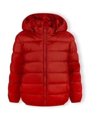 Zdjęcie produktu Lekka ocieplana kurtka czerwona dla chłopca z kapturem Minoti