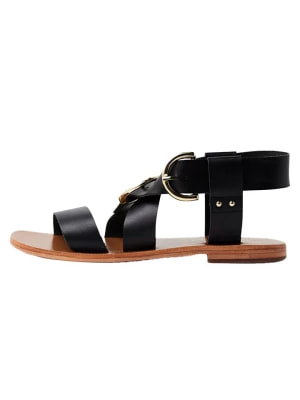 Zdjęcie produktu Les BAGATELLES Skórzane sandały "Abhayd" w kolorze czarnym rozmiar: 39