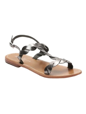 Zdjęcie produktu Les BAGATELLES Skórzane sandały "Burke" w kolorze srebrnym rozmiar: 38