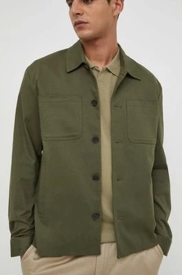 Zdjęcie produktu Les Deux kurtka koszulowa kolor zielony przejściowa