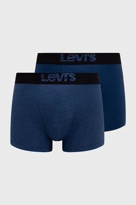Zdjęcie produktu Levi's Bokserki (2-pack) męskie kolor niebieski 37149.0621-darkblueco