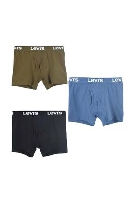 Zdjęcie produktu Levi's bokserki dziecięce 3-pack kolor czarny