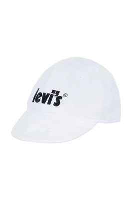 Zdjęcie produktu Levi's czapka dziecięca kolor biały z aplikacją