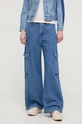 Zdjęcie produktu Levi's jeansy BAGGY CARGO DENIM damskie kolor niebieski