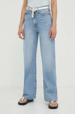 Zdjęcie produktu Levi's jeansy RIBCAGE WIDE LEG H223 damskie kolor niebieski