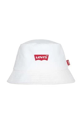 Zdjęcie produktu Levi's kapelusz bawełniany dziecięcy LAN LEVIS BATWING BUCKET CAP kolor beżowy bawełniany