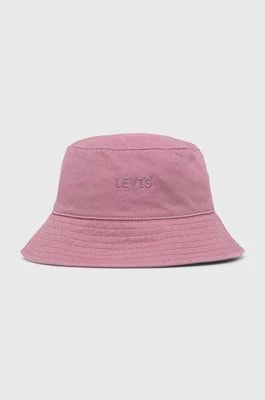 Zdjęcie produktu Levi's kapelusz bawełniany kolor różowy bawełniany