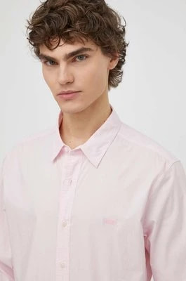 Zdjęcie produktu Levi's koszula męska kolor różowy slim z kołnierzykiem klasycznym