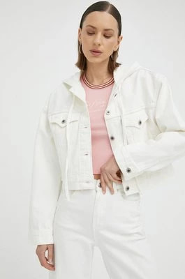 Zdjęcie produktu Levi's kurtka jeansowa damska kolor biały przejściowa