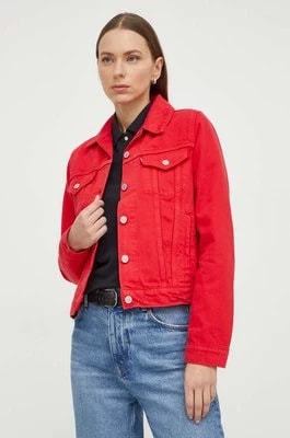 Zdjęcie produktu Levi's kurtka jeansowa damska kolor czerwony przejściowa