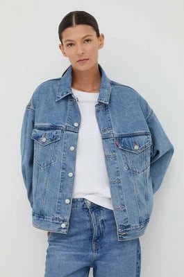 Zdjęcie produktu Levi's kurtka jeansowa dwustronna kolor niebieski przejściowa oversize