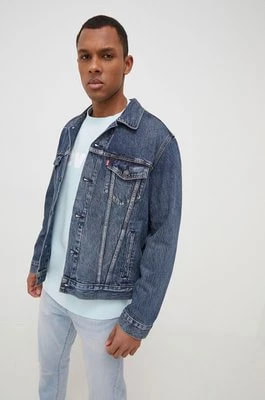 Zdjęcie produktu Levi's kurtka jeansowa męska kolor granatowy przejściowa